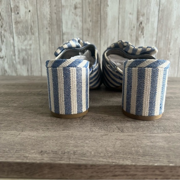 Sam Edelman Palma Blue and White Striped Women's Sandals 7 - Picture 6 of 8
